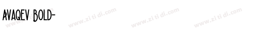 Avaqev Bold字体转换